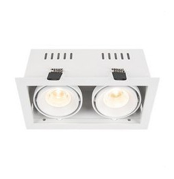 HOFFLIGHTS - Downlight COLOMBIA 20W doble IP20 orientable 450mA blanco 2K7-3K-4K