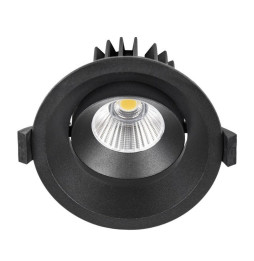 HOFFLIGHTS - Downlight LAOS orientable 12W negro 25° orientable IP40 4000K