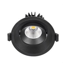 HOFFLIGHTS - Downlight LAOS profundo 12W negro 25° orientable IP40 3000K