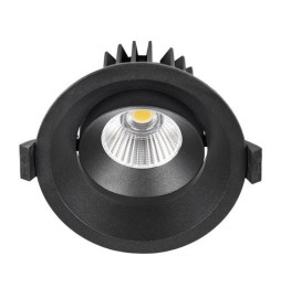HOFFLIGHTS - Downlight LAOS profundo 12W negro 25° orientable IP40 4000K