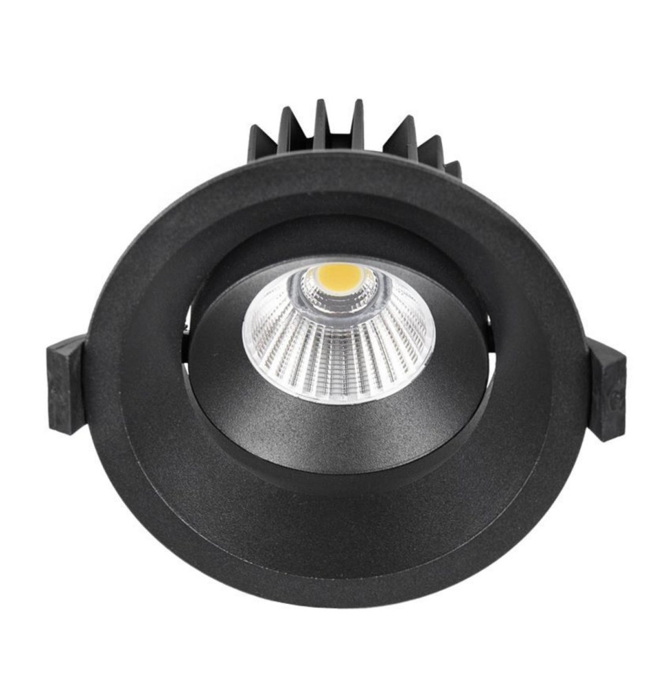 HOFFLIGHTS - Downlight LAOS orientable 12W negro 25° orientable IP40 3000K
