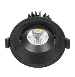 HOFFLIGHTS - Downlight LAOS orientable 12W negro 25° orientable IP40 3000K