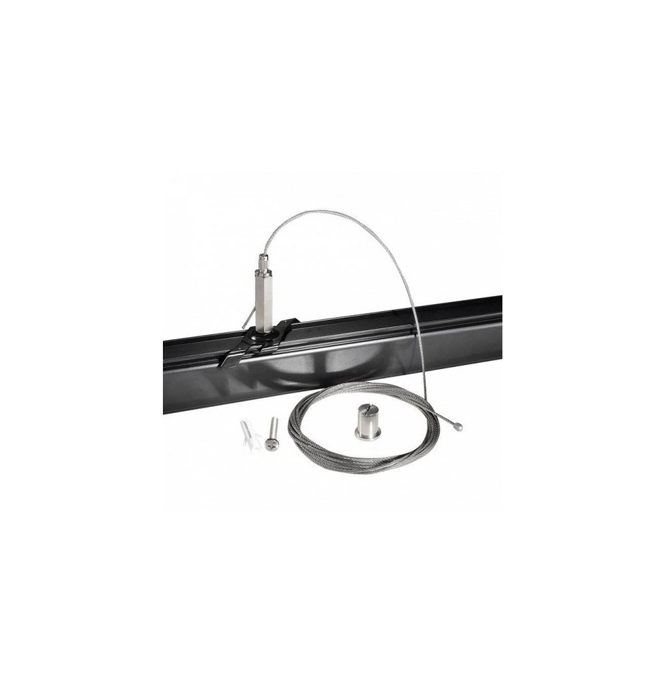 HOFFLIGHTS - Kit de suspensión carril 3F 5m On-Off / DALI negro