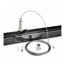 HOFFLIGHTS - Kit de suspensión carril 3F 5m On-Off / DALI negro