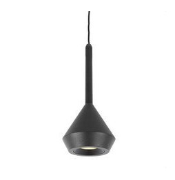 HOFFLIGHTS - Luminaria colgante BOLOGNA 7,5W 24° 80x185mm 220-240V negro 3000K