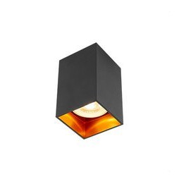 HOFFLIGHTS - Downlight superficie BOGOTA 50W 100-240V cuadrado negro GU10