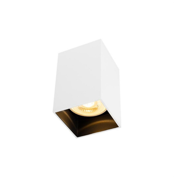 HOFFLIGHTS - Downlight superficie BOGOTA 50W 100-240V cuadrado blanco GU10