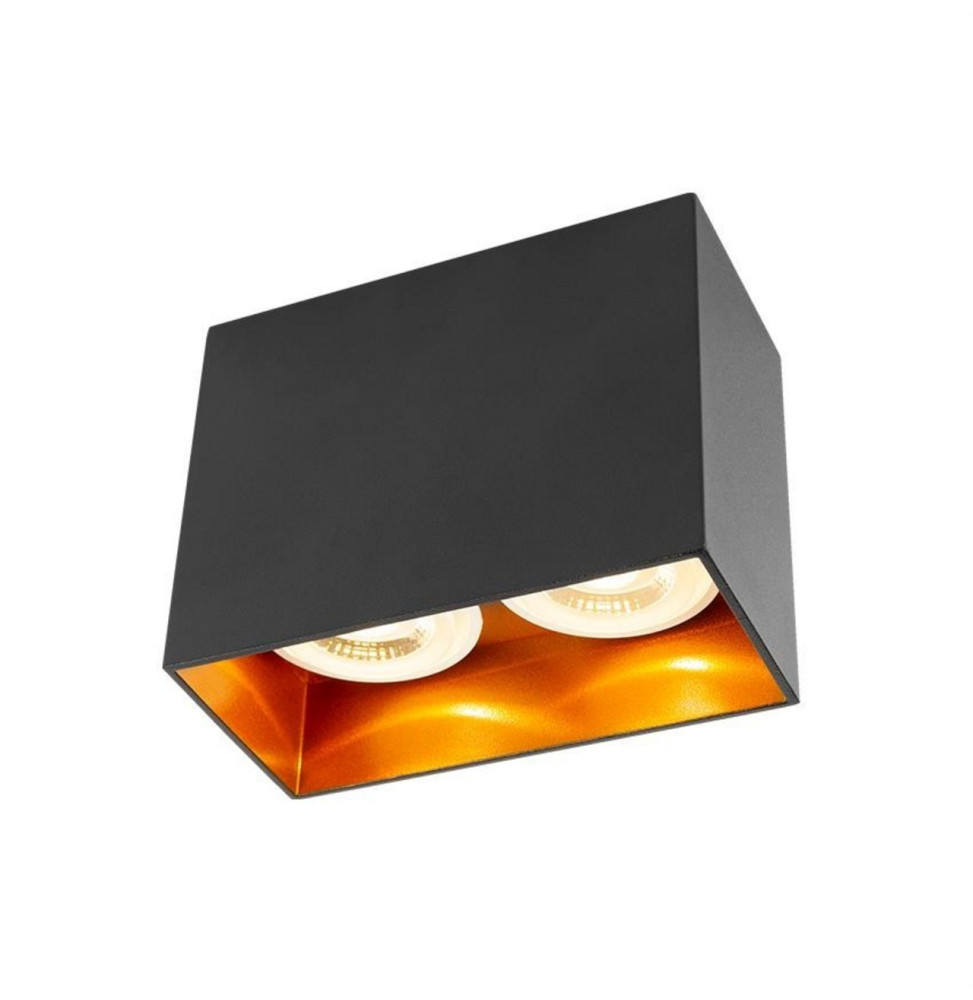 HOFFLIGHTS - Downlight superficie BOGOTA 2x50W 100-240V cuadrado blanco GU10