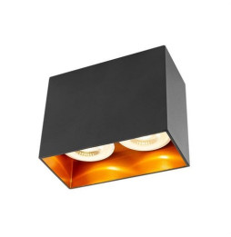 HOFFLIGHTS - Downlight superficie BOGOTA 2x50W 100-240V cuadrado blanco GU10