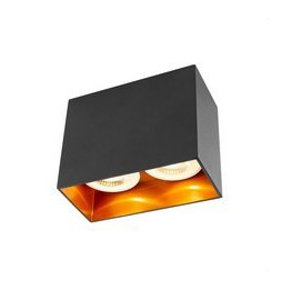 HOFFLIGHTS - Downlight superficie BOGOTA 2x50W 100-240V cuadrado blanco GU10