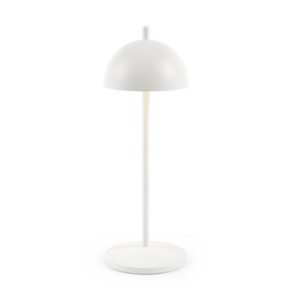 HOFFLIGHTS - Luminaria de pie MALMO M 3,5 con batería IP65 blanco DIM 2700/4000K