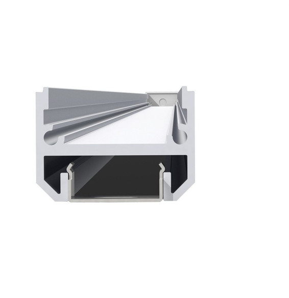 LedsC4 - Perfil lineal 2m difusor mate aluminio anodizado