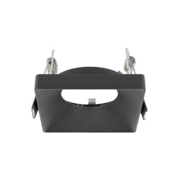HOFFLIGHTS - Accesorio semi empotrado cuadrado MALTA negro fijo para GU10
