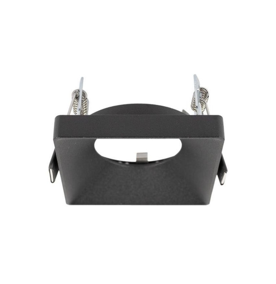 HOFFLIGHTS - Accesorio semi empotrado cuadrado MALTA negro fijo para GU10