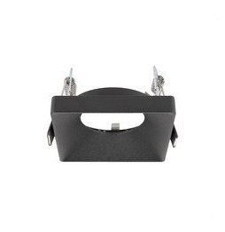HOFFLIGHTS - Accesorio semi empotrado cuadrado MALTA negro fijo para GU10
