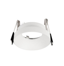 HOFFLIGHTS - Accesorio semi empotrado redondo MALTA negro fijo para GU10