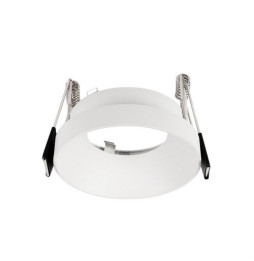 HOFFLIGHTS - Accesorio semi empotrado redondo MALTA negro fijo para GU10