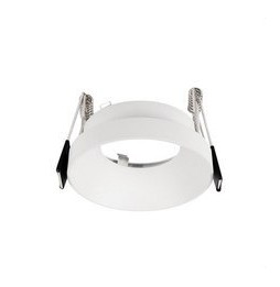 HOFFLIGHTS - Accesorio semi empotrado redondo MALTA negro fijo para GU10