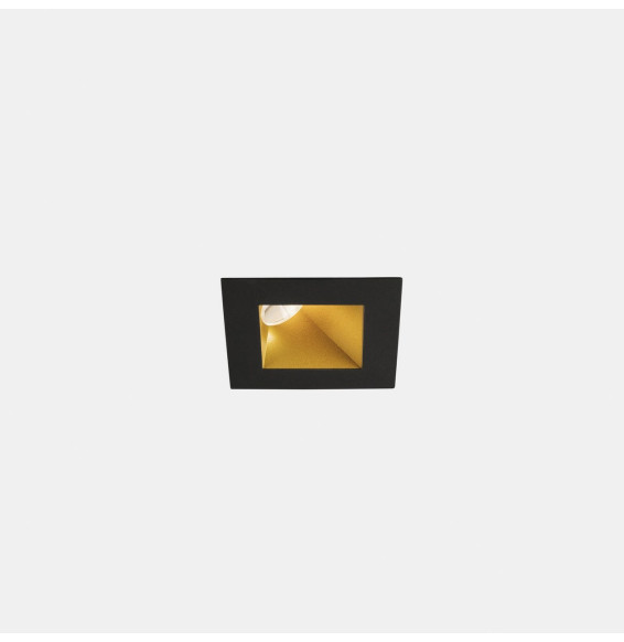 LedsC4 - Downlight PLAY Deco asimétrico cuadrado fijo 11,9W 3000K CRI90 34,5 oro/oro IP54 1244lm