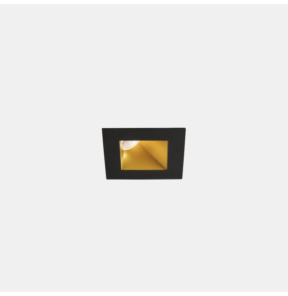 LedsC4 - Downlight PLAY Deco asimétrico cuadrado fijo 11,9W 4000K CRI90 44,7 DALI-2 oro/oro IP54 1224lm