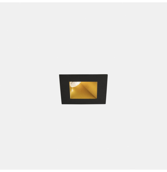 LedsC4 - Downlight PLAY Deco asimétrico cuadrado fijo 11,9W 4000K CRI90 34,5 DALI-2 oro/oro IP54 1332lm