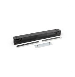 HOFFLIGHTS - Conector eléctrico intermedio empotrar para carril 48V negro