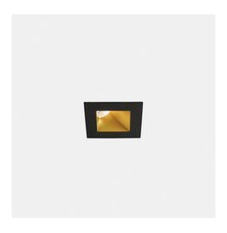 LedsC4 - Downlight PLAY Deco asimétrico cuadrado fijo 11,9W 4000K CRI90 34,5 corte de fase oro/oro IP54 1332lm