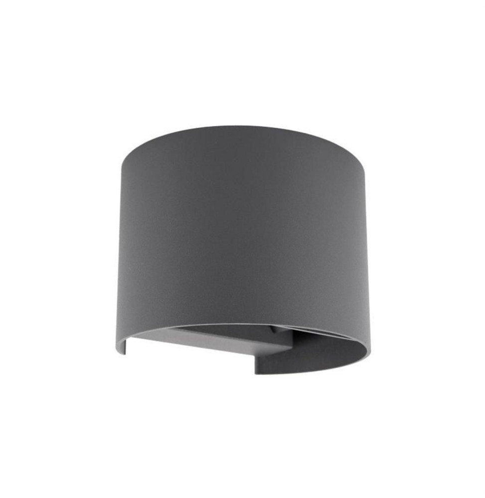 HOFFLIGHTS - Aplique pared PALMA redondo UP&DOWN 2x5W 0-90° IP65 100-240V SWITCH 2700K-3200K-4000K antracita