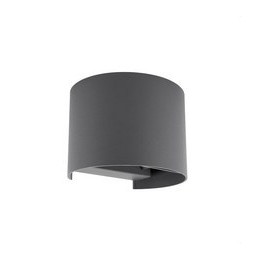 HOFFLIGHTS - Aplique pared PALMA redondo UP&DOWN 2x5W 0-90° IP65 100-240V SWITCH 2700K-3200K-4000K antracita