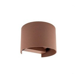 HOFFLIGHTS - Aplique pared PALMA redondo UP&DOWN 2x5W 0-90° IP65 100-240V SWITCH 2700K-3200K-4000K corten