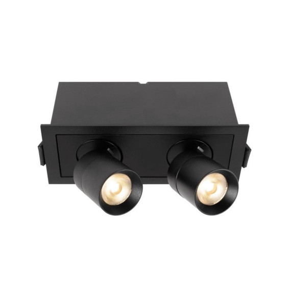 HOFFLIGHTS - Downlight orientable PALERMO 6W 24° IP20 3000K negro