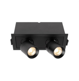 HOFFLIGHTS - Downlight orientable PALERMO 6W 24° IP20 3000K negro