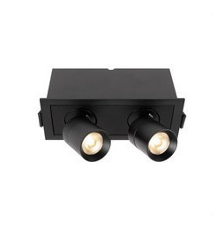 HOFFLIGHTS - Downlight orientable PALERMO 6W 24° IP20 3000K negro