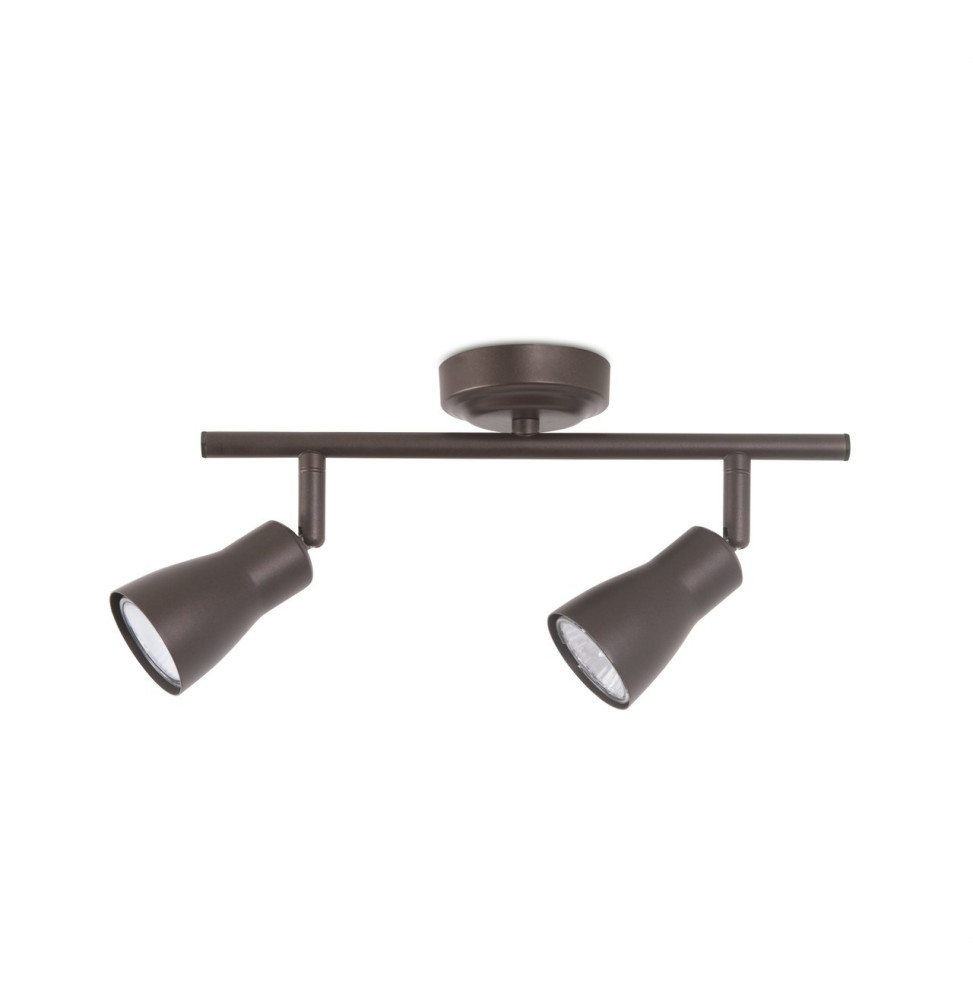 FORLIGHT - Proyector Safran 2xGU10 máximo 7W marrón