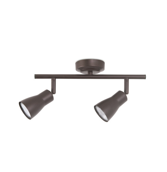 FORLIGHT - Proyector Safran 2xGU10 máximo 7W marrón
