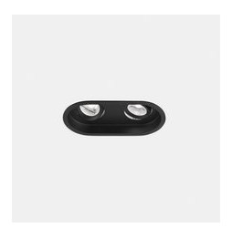 LedsC4 - Downlight PLAY Deco doble 12,8W 3000K CRI90 48,7 DALI-2 negro IP23 1284lm