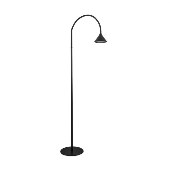 FORLIGHT - Pie de salón Ding 12xLED 4,8W negro/negro