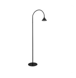 FORLIGHT - Pie de salón Ding 12xLED 4,8W negro/negro