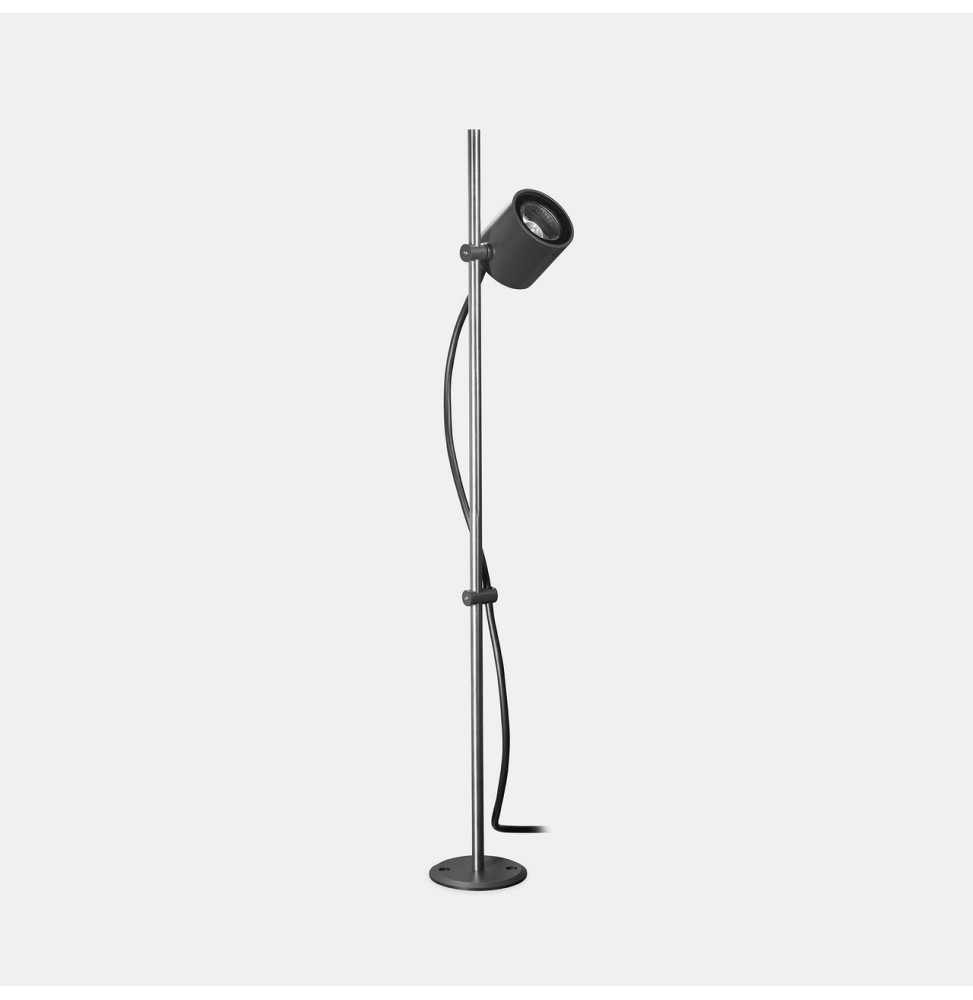 LedsC4 - Proyector IP65 MAX Spike LED 6,5W 3000K gris urbano pulido 459lm LedsC4 - Proyector IP65 MAX Spike LED 6,5W 3000K gris urbano pulido 459lm