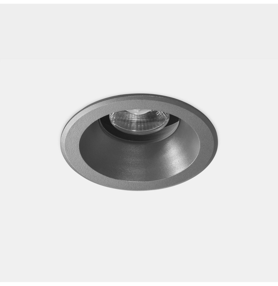 LedsC4 - Downlight IP65 MAX 100mm redondo LED 4W 4000K gris urbano 286lm LedsC4 - Downlight IP65 MAX 100mm redondo LED 4W 4000K gris urbano 286lm