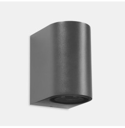 LedsC4 - Aplique IP65 MAX 1 emisión LED 6,5W 2700K gris urbano 423lm