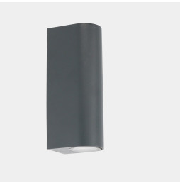 LedsC4 - Aplique IP65 MAX 1 emisión LED 8,9W 2700K DALI-2 gris urbano 610lm