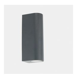 LedsC4 - Aplique IP65 MAX 1 emisión LED 8,9W 4000K DALI-2 gris urbano 498lm