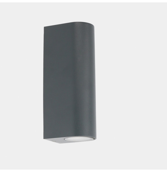 LedsC4 - Aplique IP65 MAX 1 emisión LED 8,9W 3000K DALI-2 gris urbano 498lm