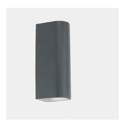 LedsC4 - Aplique IP65 MAX 1 emisión LED 8,9W 3000K DALI-2 gris urbano 498lm