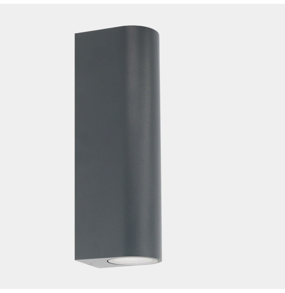 LedsC4 - Aplique IP65 MAX doble emisión LED 8,9W 3000K DALI-2 gris urbano 957lm LedsC4 - Aplique IP65 MAX doble emisión LED 8,9W 3000K DALI-2 gris urbano 957lm