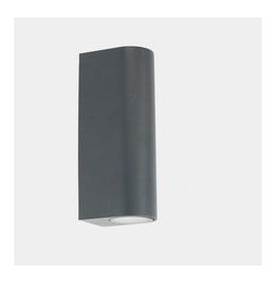 LedsC4 - Aplique IP65 MAX 1 emisión LED 6W 3000K DALI-2 gris urbano 373lm