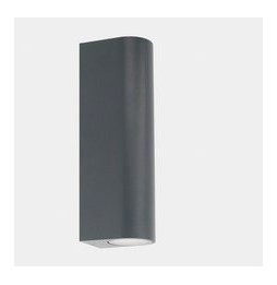LedsC4 - Aplique IP65 MAX doble emisión LED 17,8W 2700K DALI-2 gris urbano 1221lm