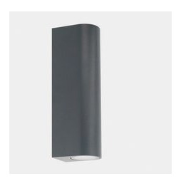LedsC4 - Aplique IP65 MAX doble emisión LED 17,8W 4000K DALI-2 gris urbano 1221lm
