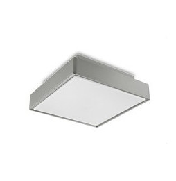LedsC4 - Plafón KOSSEL cuadrado 2xE27 máxima 18W gris